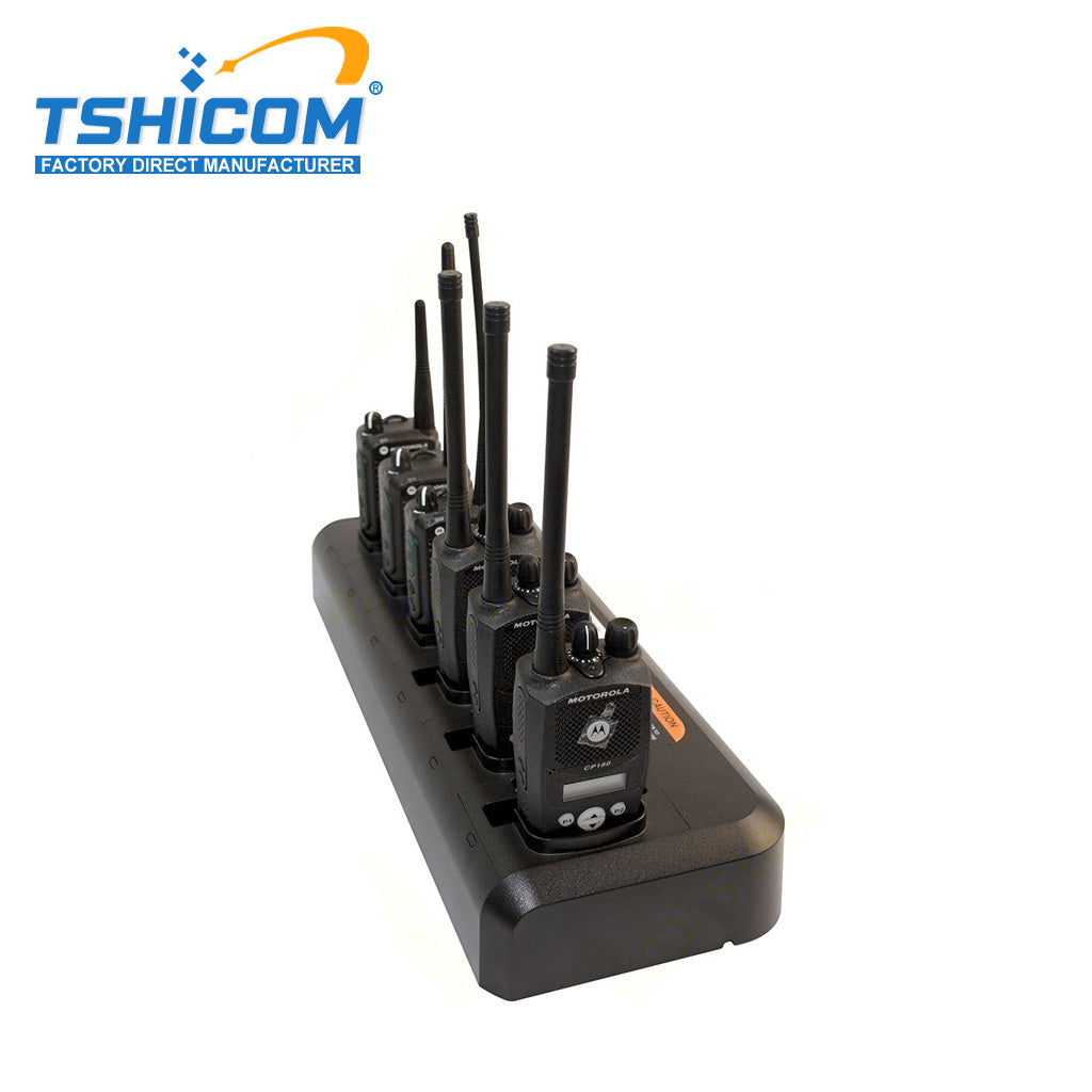 Cargadores de radio Motorola DEP550E Estación de carga multiunidad WPLN4232 Suministro directo del fabricante para fuerzas de seguridad y despliegue de equipos grandes