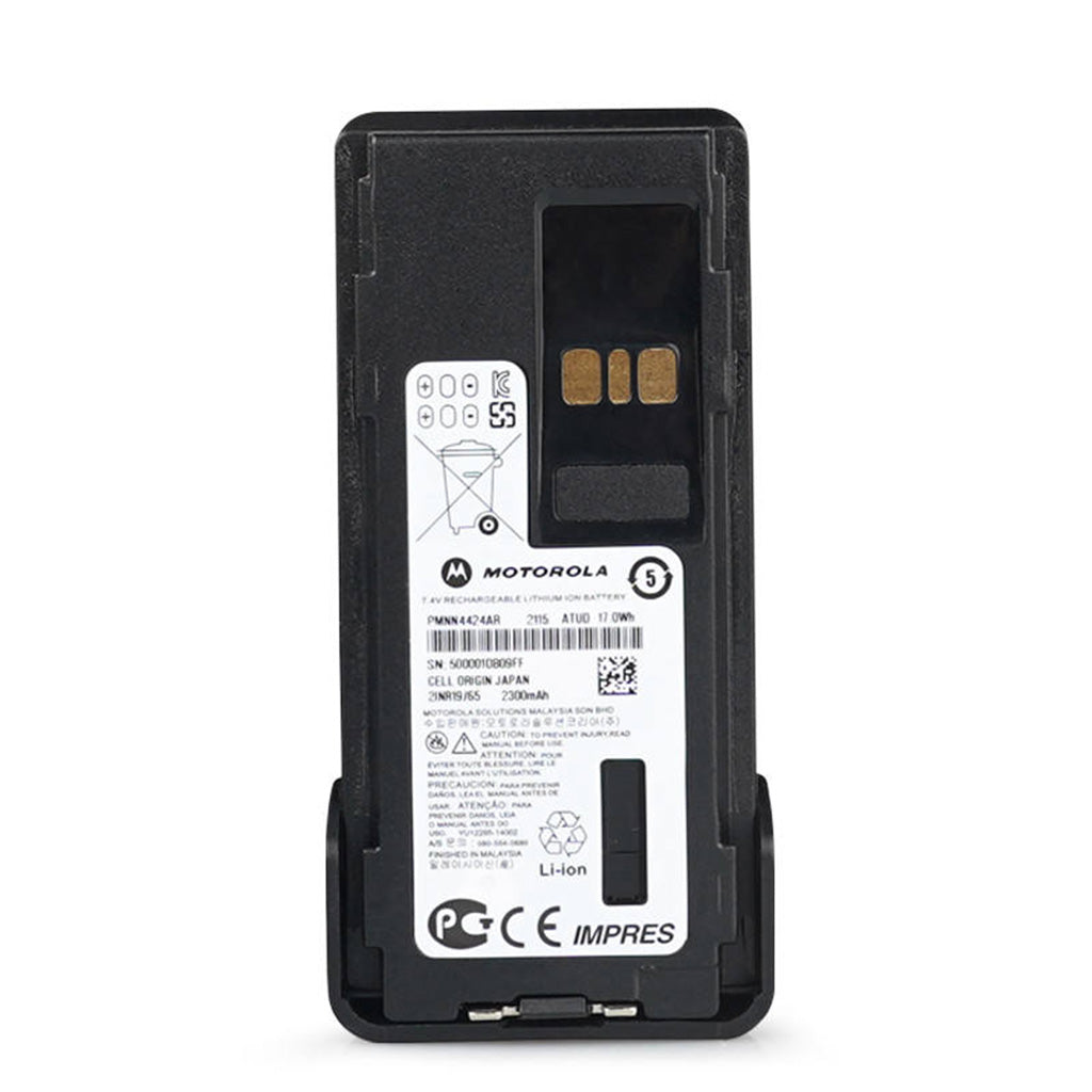 Motorola PMNN4424 Lithium Ion Two Way Radio Battery Direct Factory Supply for APX900 Public Safety Emergency Communication Equipment