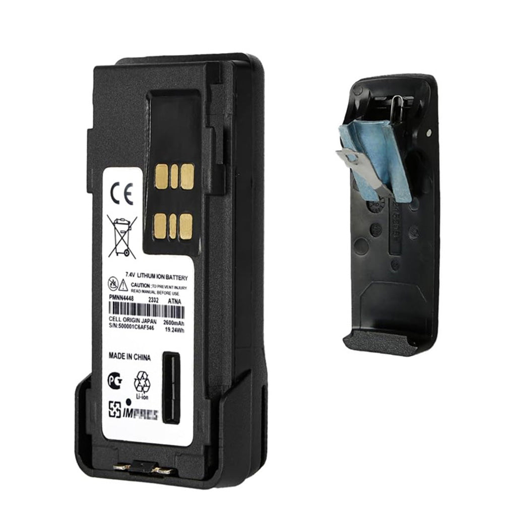 Batería de iones de litio Motorola PMNN4448 para radio bidireccional, suministro directo de fábrica para equipos de comunicación de emergencia de seguridad pública APX900