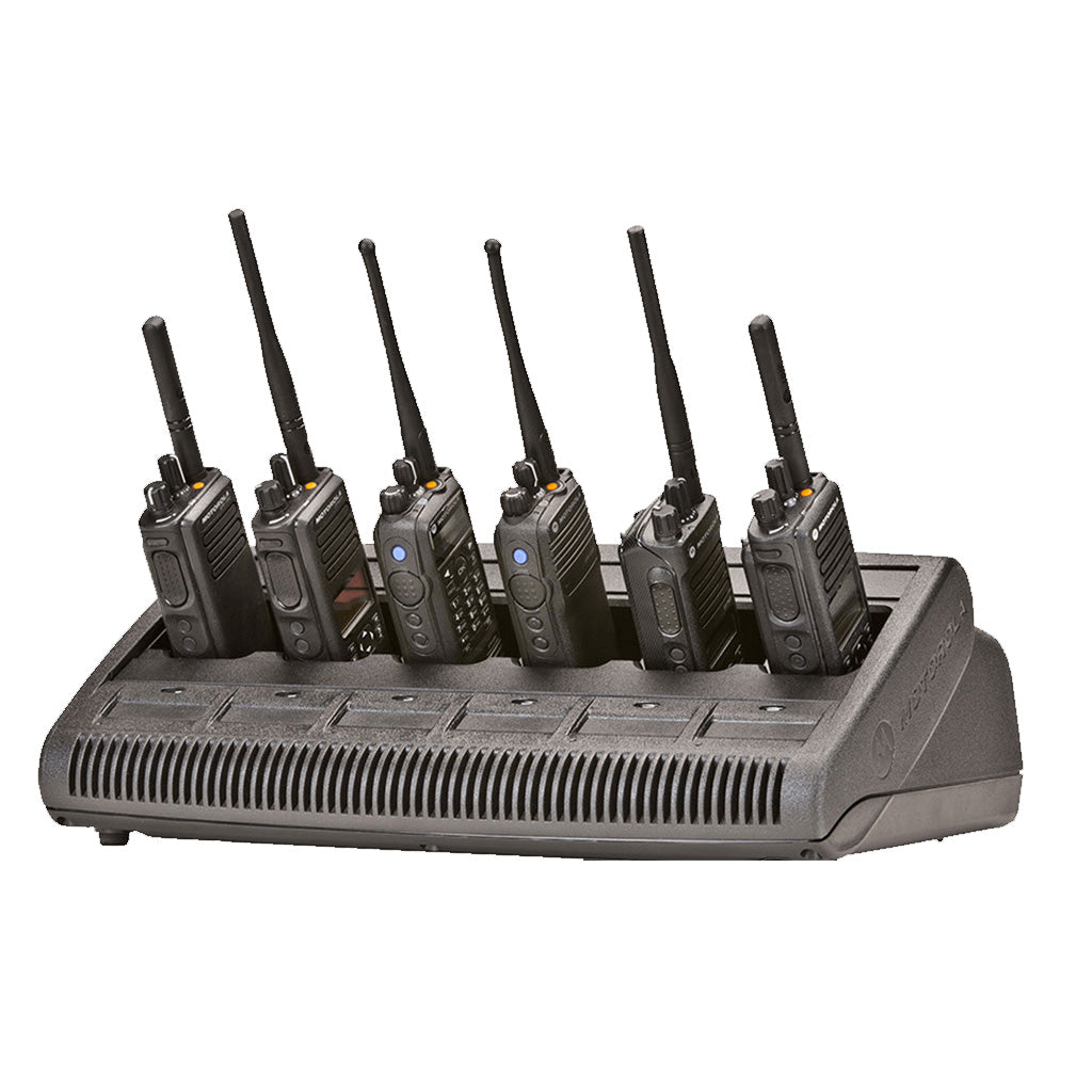 Cargadores de radio Motorola DEP570E Bases de carga de escritorio inteligentes WPLN4219 Suministro directo del fabricante para respuesta a emergencias y seguridad del sitio