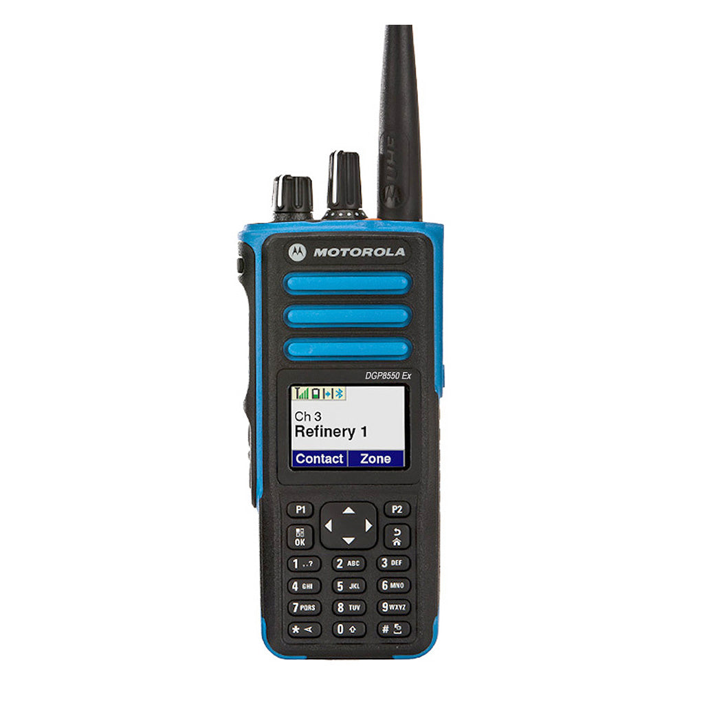Motorola DGP8550EX Intrinsically Safe Digital Two-Way Radio for Hazardous Environment Communication from Industrial Manufacturer