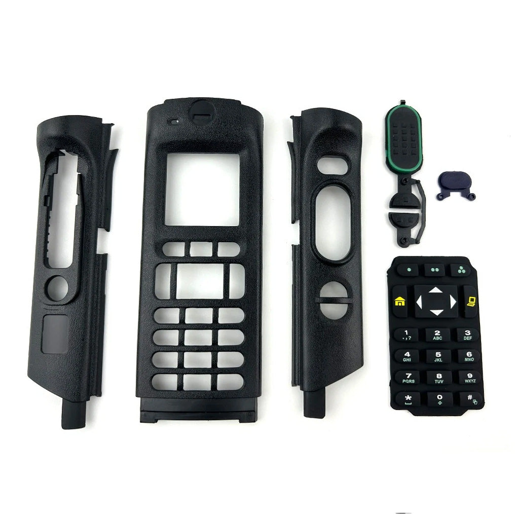 Piezas de la carcasa Motorola APX8000 NHN7024, teclado completo, pantalla doble, cubierta frontal directamente de fábrica para mantenimiento de radios de seguridad pública