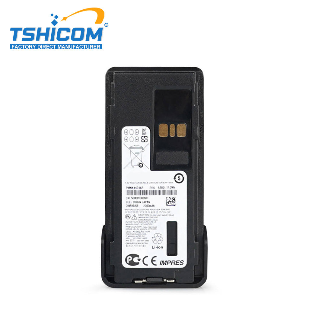 Batería de iones de litio Motorola PMNN4424 para radio bidireccional, suministro directo de fábrica para equipos de comunicación de emergencia de seguridad pública APX900