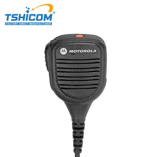 Micrófono de hombro con altavoz remoto Motorola APX2000 PMMN4062 con cancelación de ruido Impres, directamente de fábrica, para equipos tácticos y de seguridad pública en misiones críticas.