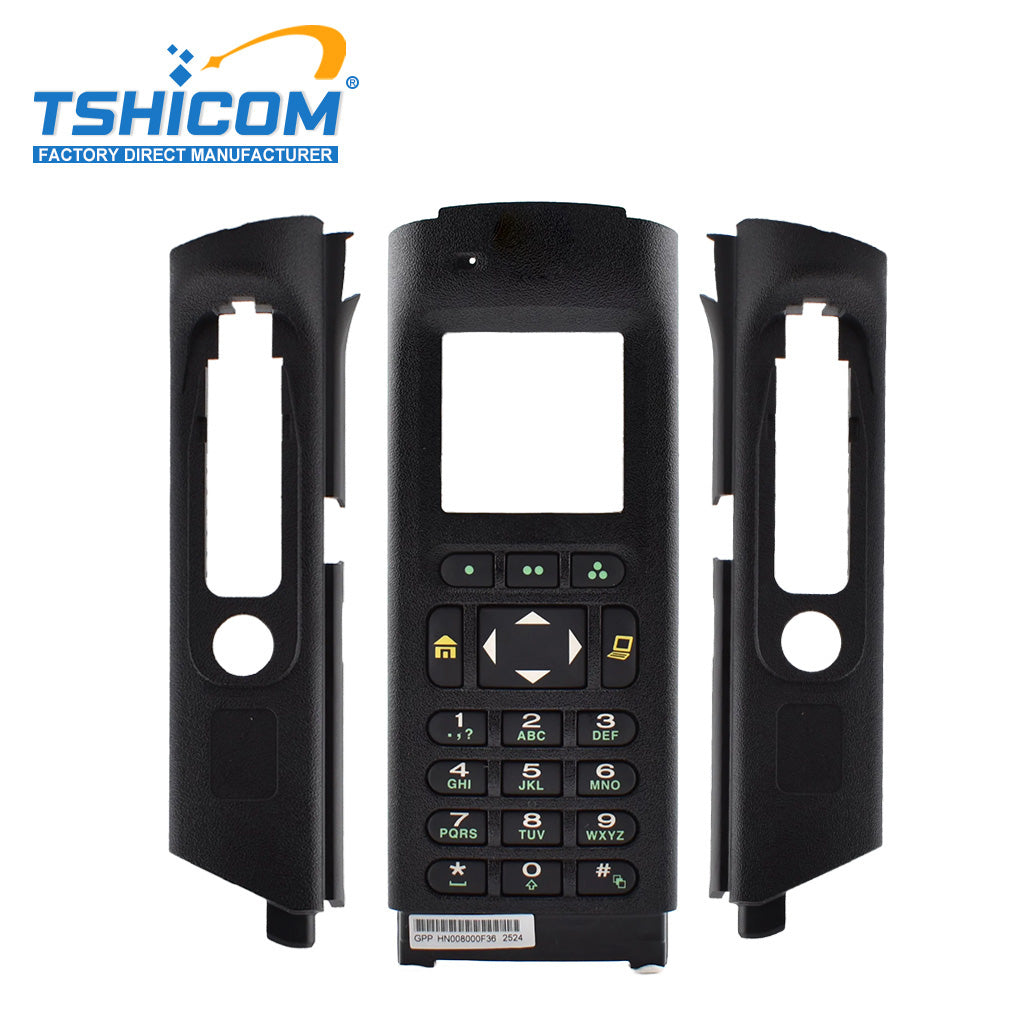 Piezas de la carcasa Motorola APX8000 NHN7024, teclado completo, pantalla doble, cubierta frontal directamente de fábrica para mantenimiento de radios de seguridad pública