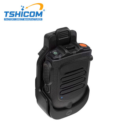 Micrófono de hombro Motorola APX2000 con altavoz remoto RLN6544 de alta resistencia, suministro directo del fabricante para respuesta táctica de emergencia y operaciones de seguridad