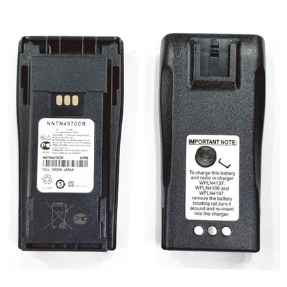 Batería de radio Motorola CP200 NNTN4970 Batería de repuesto de iones de litio delgada y liviana para walkie-talkie