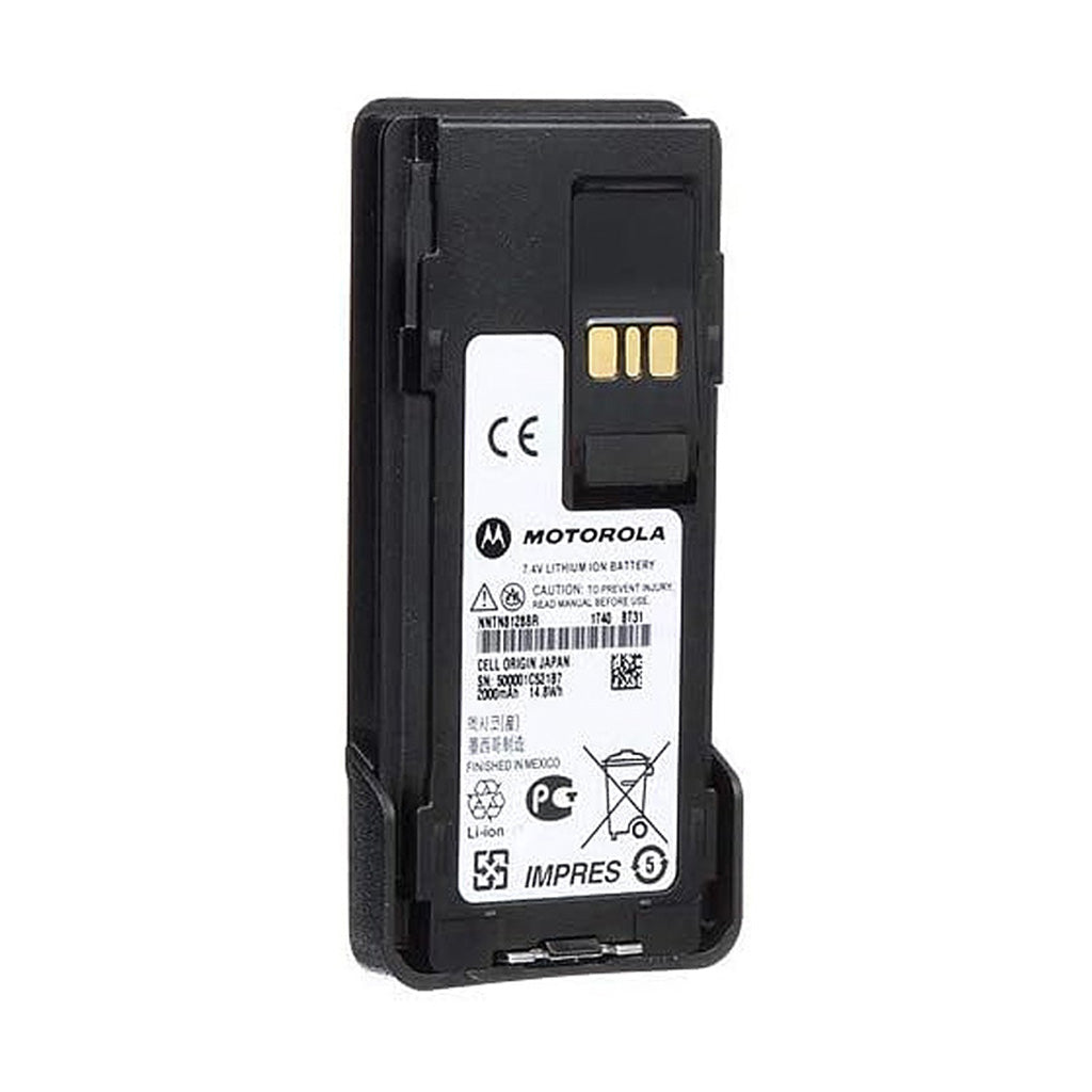Batería de iones de litio Motorola NNTN8128 para radio bidireccional, suministro directo de fábrica para equipos de comunicación de emergencia de seguridad pública APX900