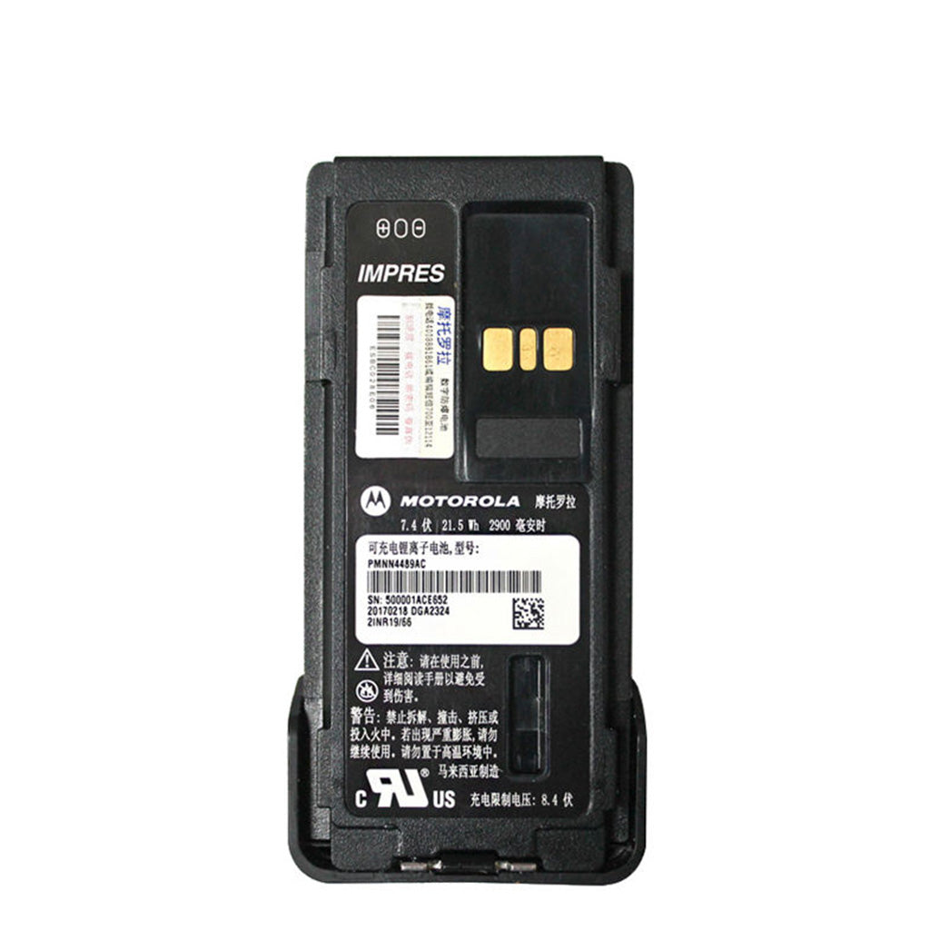 Motorola PMNN4489 Lithium Ion Two Way Radio Battery Direct Factory Supply for APX900 Public Safety Emergency Communication Equipment