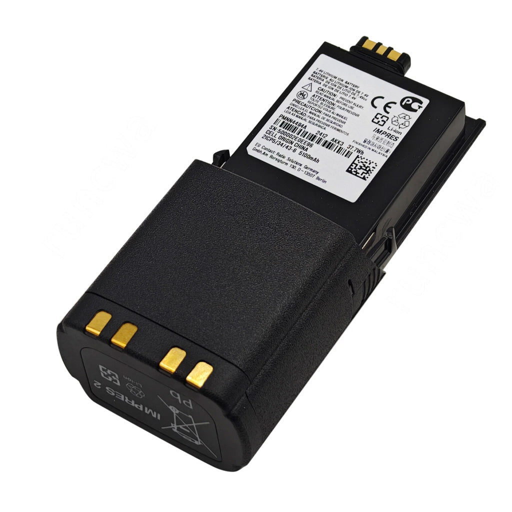 Baterías de radio Motorola APX8000 PMNN4494 IP68 Impermeables Batería Impres Suministro directo del fabricante para entornos industriales hostiles y operaciones de la Guardia Costera