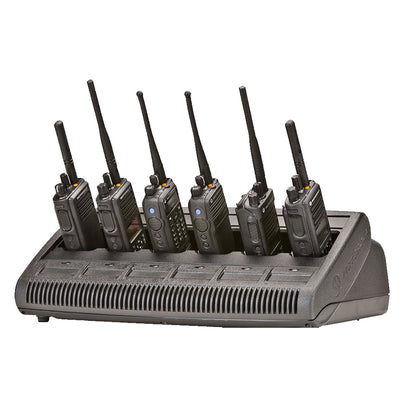 Cargadores de radio Motorola DEP550E WPLN4219 Cargador inteligente de unidad única directo de fábrica para servicios de emergencia y comunicación profesional