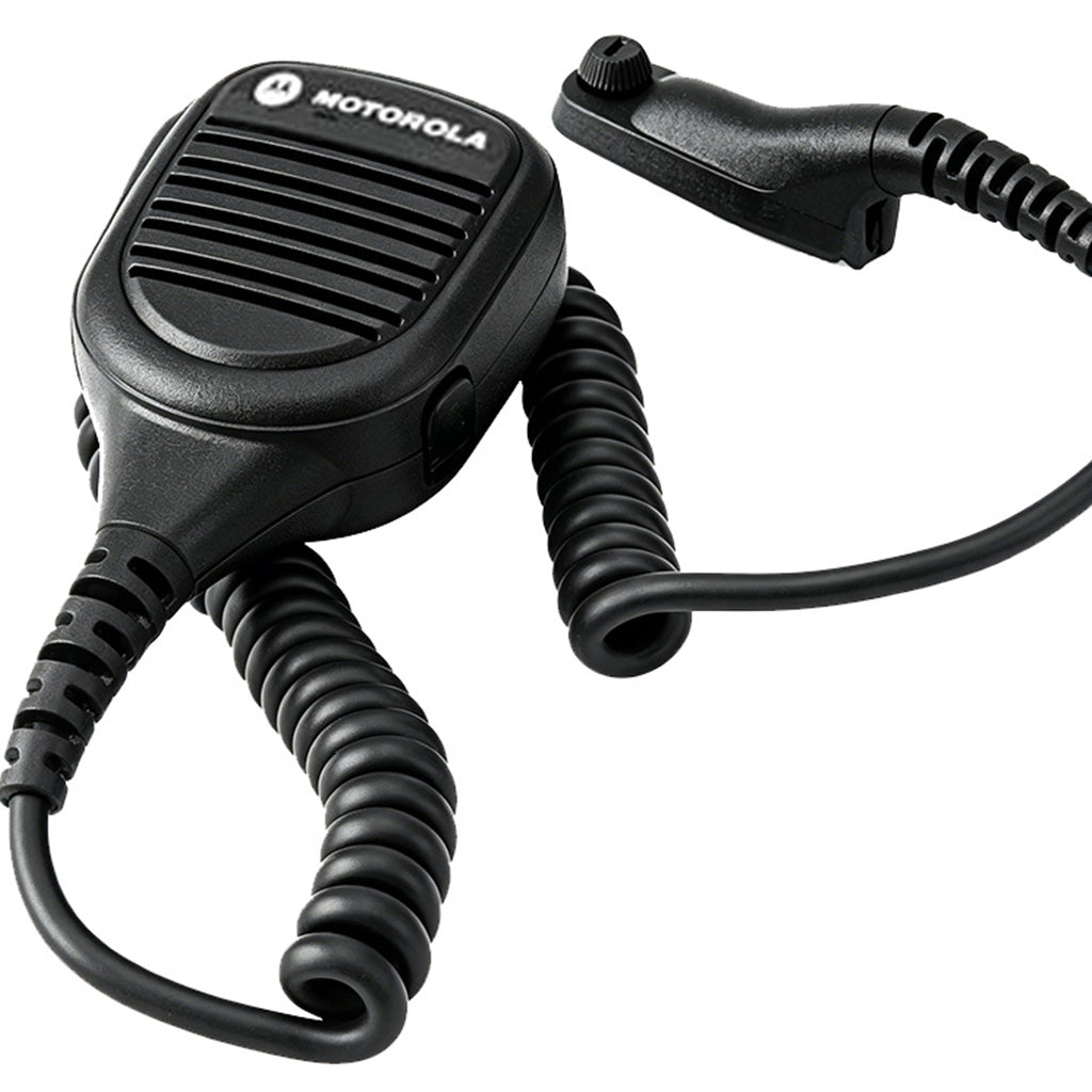Micrófono con altavoz remoto Motorola APX900 PMMN4065 Impres, botón grande, audio potente, micrófono de hombro, suministro directo del fabricante para rescate de emergencia y respuesta táctica