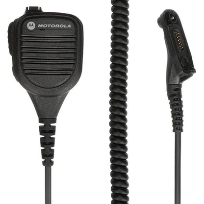 Micrófono con altavoz remoto Motorola APX900 PMMN4065 Impres, botón grande, audio potente, micrófono de hombro, suministro directo del fabricante para rescate de emergencia y respuesta táctica