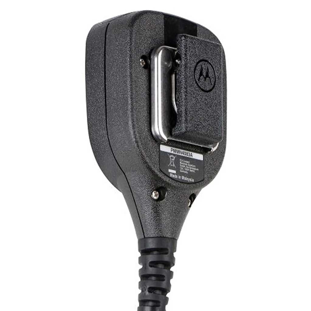 Micrófono de solapa sumergible Motorola APX2000 con altavoz remoto PMMN4083 Impres, suministro directo del fabricante para entornos hostiles y seguridad pública marítima