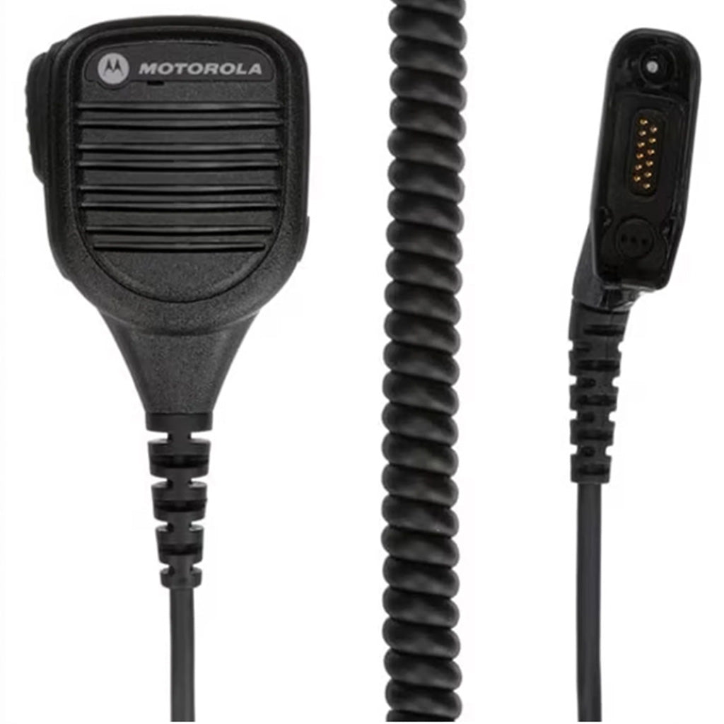 Micrófono remoto con altavoz Motorola APX2000 PMMN4084, micrófono de hombro omnidireccional con cancelación de ruido, directo de fábrica para fabricación industrial y logística de flotas